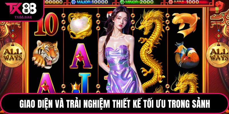 Giao diện và trải nghiệm thiết kế tối ưu trong sảnh